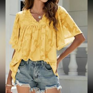 Boho V-Neck Floral Blouse